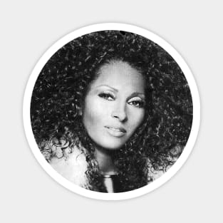 Pam Grier, Retro, Vintage Magnet